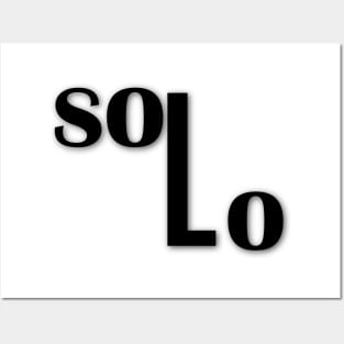 Solo Typography Design Front And Back! Posters and Art